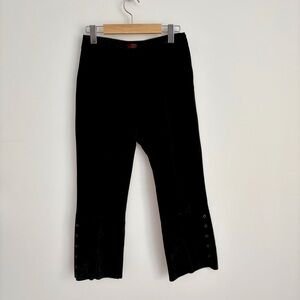 Danier Black Suede Bootcut Pants - Size 2